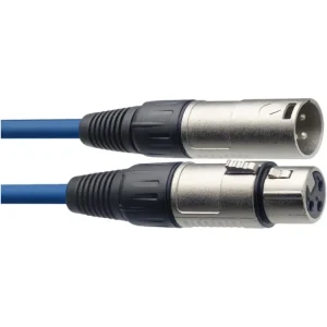 Akce Stagg SMC3 CBL, mikrofonní kabel XLR/XLR, 3m, modrý