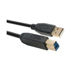 Akce Stagg NCC1,5U3AU3B, USB kabel/STD A-B 3.0 1,5m